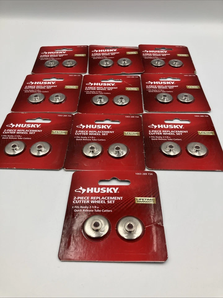 Husky 2-piece pipe cutter wheel set 1003 289 734 Fits 2-1/8" 1000 289 734 LOT - Image 2 of 4