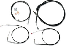 LA Choppers Black Cable & Brake Line Kit LA-8220KT-13B Made in USA