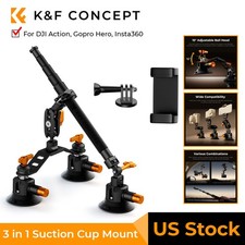 K F CONCEPT Car Mount Camera Suction Cup Mount Kit fr GoPro Insta360 DJI Action