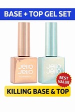 Jello Jello Killing Nail 2 Set Gel Base Transparente 10ml + Gel Superior 1 Set