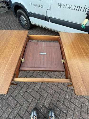 Mid Century Mcintosh Teak Extending Dining Table & 4 Chairs - Picture 12 of 20