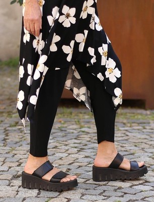 MAGNA - Lagenlook LEGGINGS Gr 44 bis 58 - schwarz