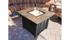 Hiland 30" Square Tile Top Fire Pit - AZ Patio Heaters