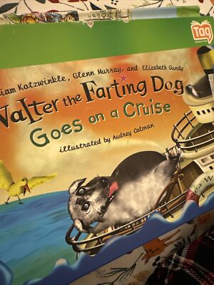 Leap Frog   WALTER THE FARTING DOG GOES ON A CRUISE---TAG ONLY BOOK--- used-----