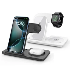 3In1 Wireless Charger Dock Charging Station For Apple Watch 9 Air Pods iPhone 16