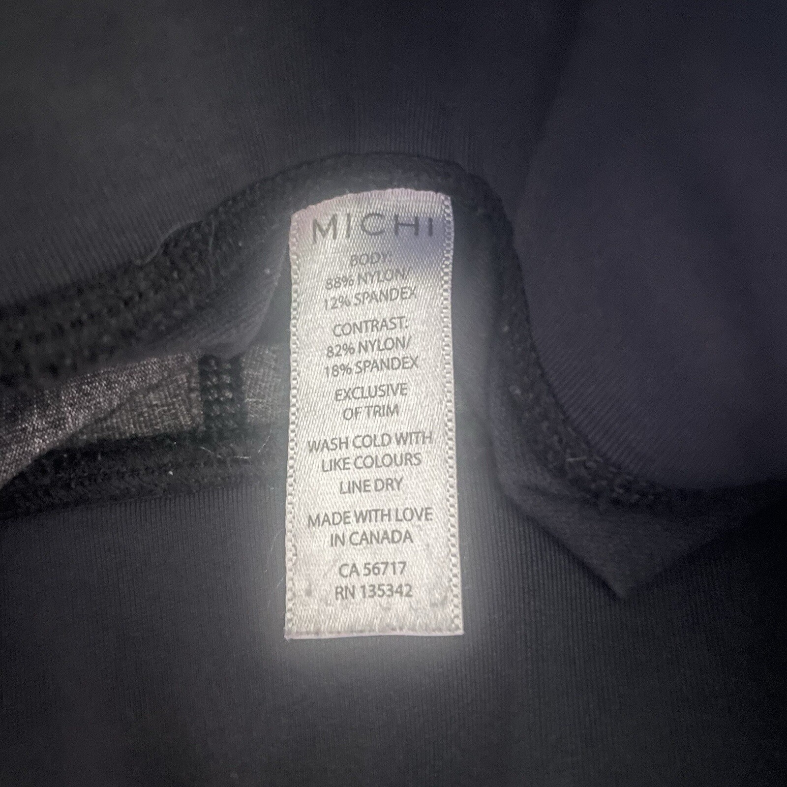 MICHI Yoga Leggings Womens Size Small Cropped Gray Purple Activewear Gym *