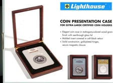 Lighthouse SINGLE SLAB Coin Holder Display Box for Extra Large Certified Coins