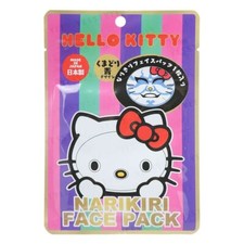 ASUNAROSYA Sanrio Hello Kitty Narikiri Face Pack Kumadori Blue 1 pc #nom