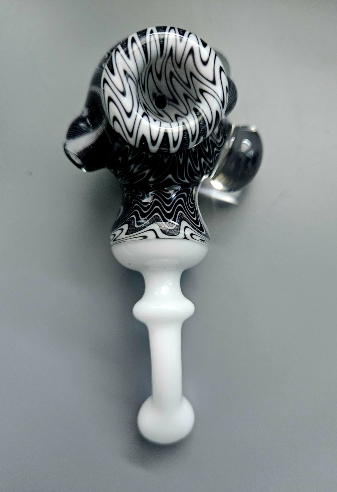 Custom Heady Glass Pipe Sherlock Linework Side Millie Tobacco