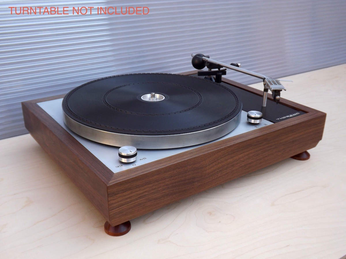 THORENS TD-150 ( MK-1 / MK-2 ) WALNUT wood PLINTH / LINN LP-12