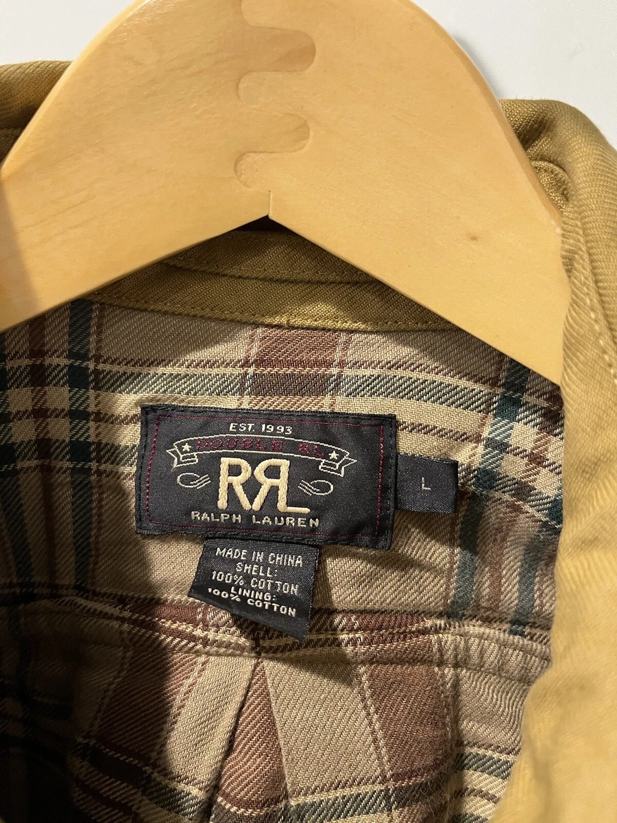 Ralph lauren rrl sales flannel jacket