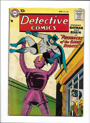 DETECTIVE COMICS #258 [1958 GD] ''PRISONERS OF THE GIANT ROBOTS!''