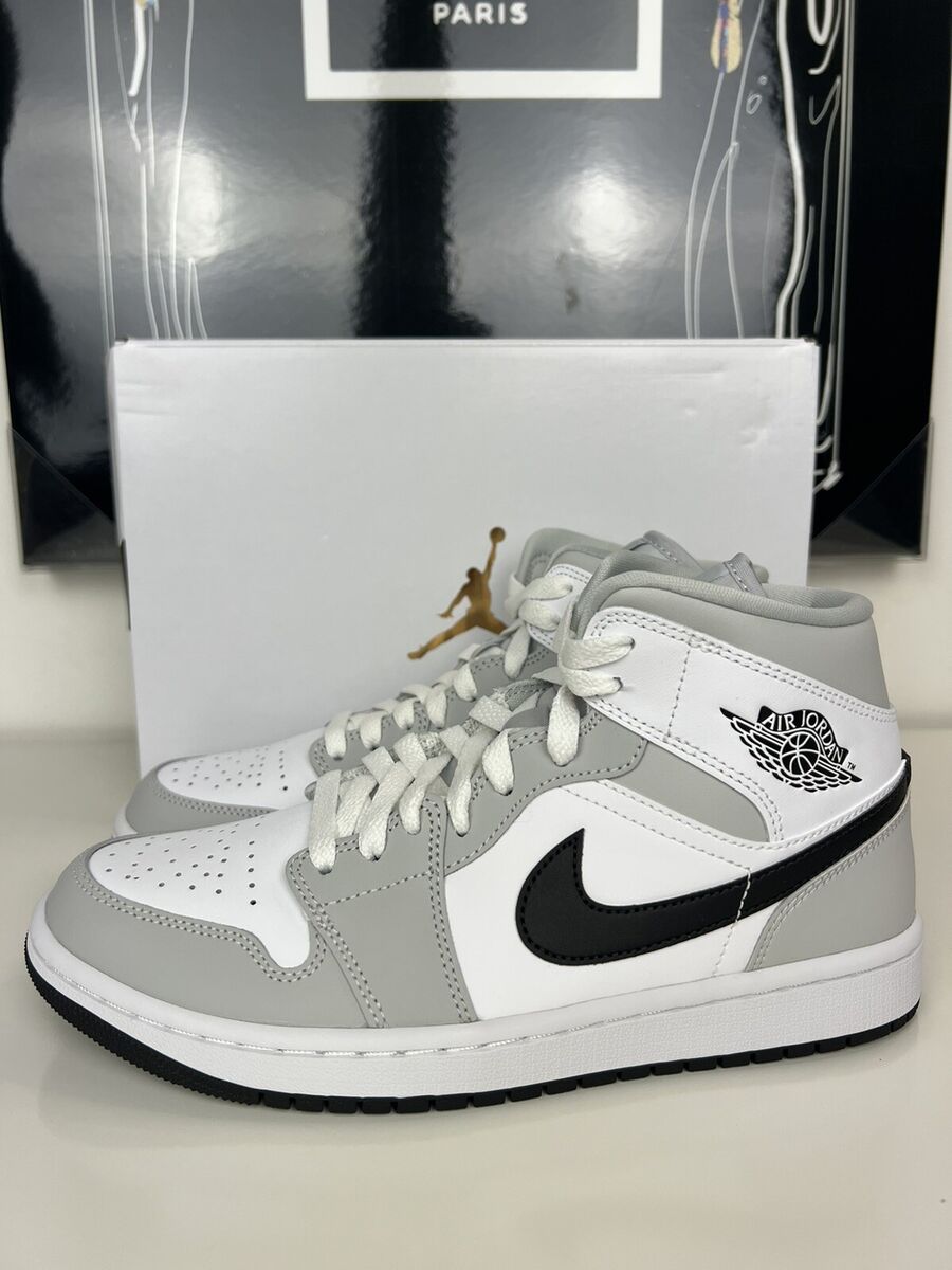 WMNS Air Jordan 1 Mid Grey Fog BQ6472-015 Women's Size 8 WMNS Air Jordan 1 Mid Grey Fog BQ6472-015 Women's Size 8