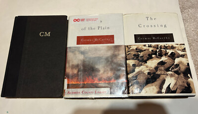 Cormac McCarthy Border Trilogy Set Hardcovers Lot All The Pretty Horses Crossing