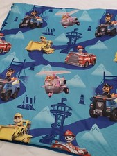Paw Patrol Nickelodeon Reversible Comforter Shell Cover Twin 64 X 86"