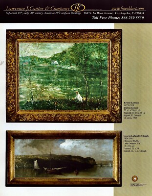 ERNEST LAWSON ~ Geo. Clough ~ Art Gallery Exhibit ~ VINTAGE PRINT AD ~ 2006