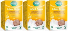 Colief Infant Drops (3 x 7ml) Lactase Enzyme, Natural Colic Relief for Babies