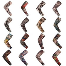 Tattoo Sleeves Men's Women Nylon Temporary Fake Tattoo Full Arm Sleeve Stockings