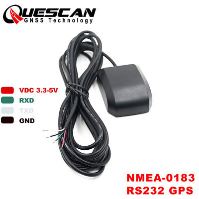 5V RS232 GPS Antenna Receiver Industrial Control NMEA0183 GPS Receiver QZSS SBAS