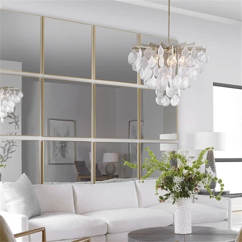 Uttermost Alexo Square Contemporary Plastic and MDF Mirror in Brushed Gold - Picture 6 of 7