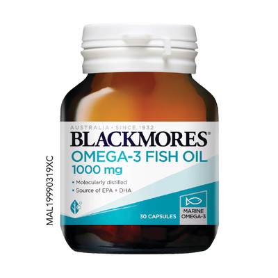100% 1X BLACKMORES OMEGA 3 FISH OIL 1000mg CAPSULE 30's EXP 2025