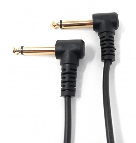 Audio Y Kabel 22 cm 6,35 mm Stereo 2x Klinke Stecker zu Buchse Adapter Schwarz	 - Bild 3 von 3