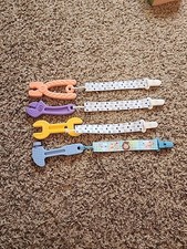 Baby Teething Tools Toys 0-12 Months Silicone Pliers Wrenches Hammer With Clips