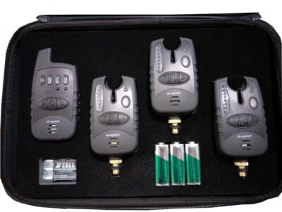 MK ANGELSPORT MK Carbon Funk-Bissanzeiger 3er Set 1:1 Direktübertragung 9V AAA