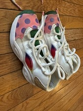 Reebok Junior's Iverson Question Mid X CandyLand Basketball GZ0081 White/Green