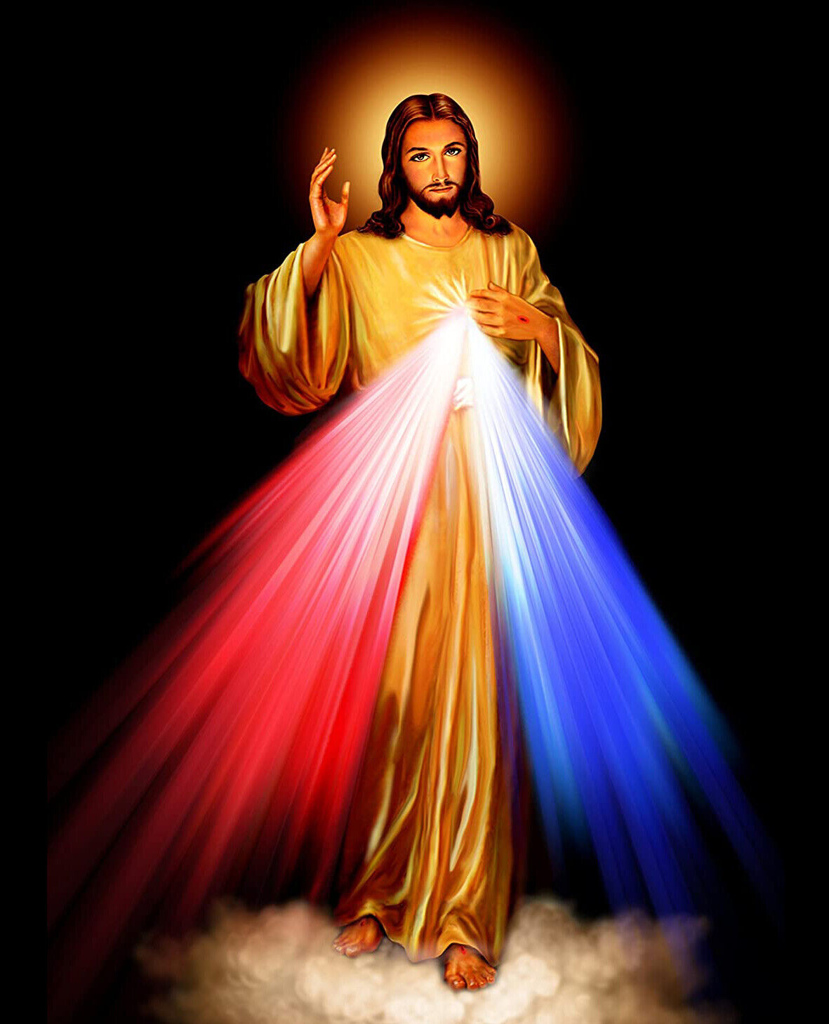 JESUS CHRIST DIVINE MERCY 8X10 PHOTO PICTURE CHRISTIAN ART | eBay