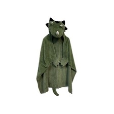 Dinosaur Costume - Kids Green Triceratops Hooded Cuddle Blanket Dress Up