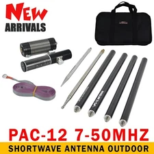 PAC-12 7MHz-50MHz 100W Multi Band HF Shortwave GP Antenna QRP For Ham Radio Ned0