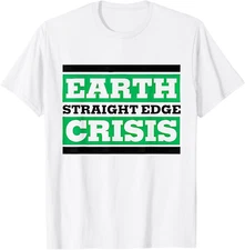 Earth Straight Edge Crisis Chain T Shirt