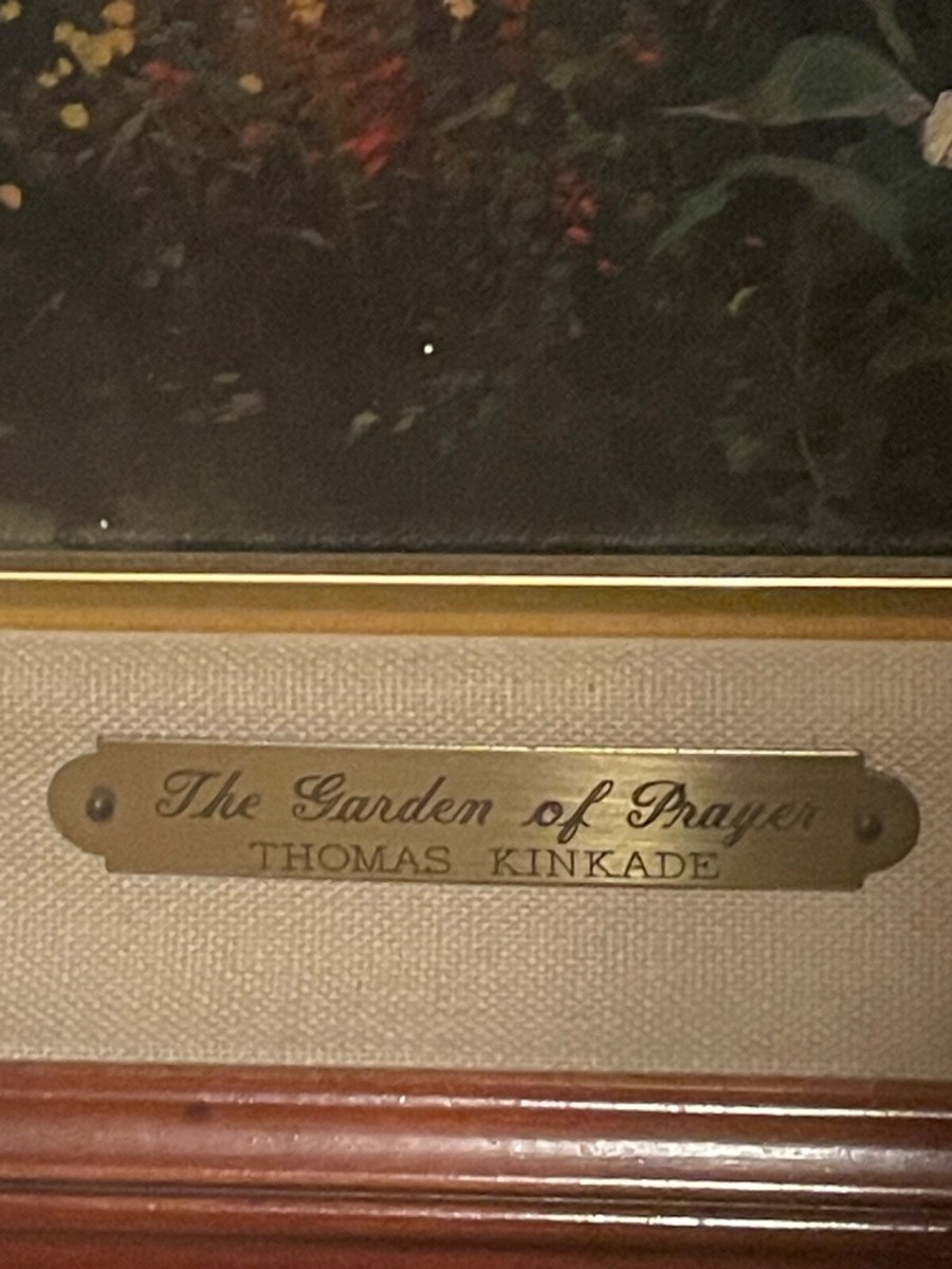 Thomas Kincaid, The Garden of Prayer-Framed S/N 912/4950 with COA