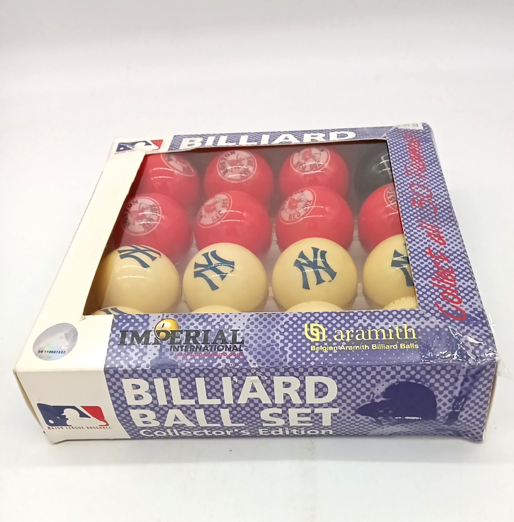 Aramith Collectors Billiard Ball Set MLB New York Yankees Boston Red Sox Unused