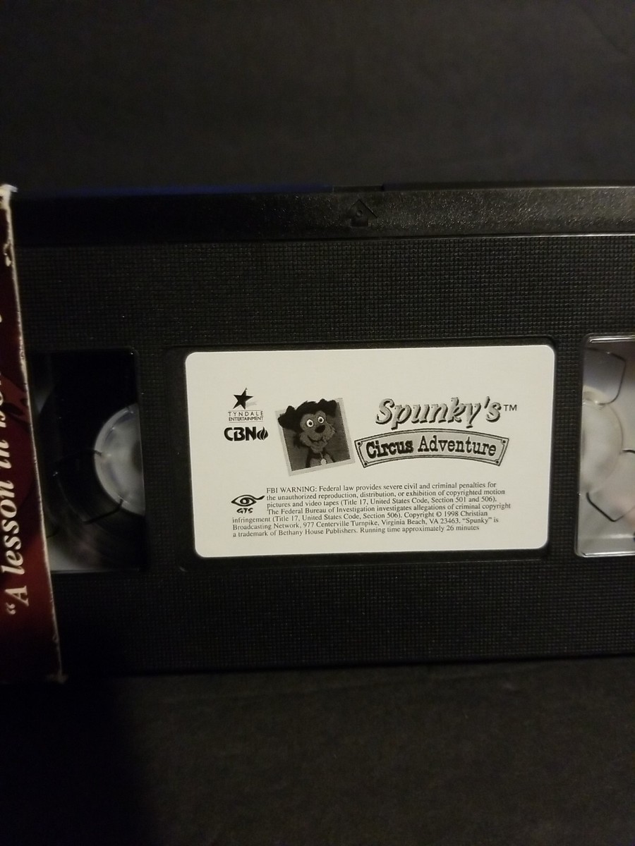 Spunky's Circus Adventure VHS 1998 A Lesson in Honesty, Janette
