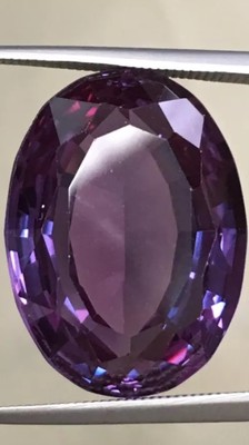 Oval SYN Corundum Alexandrite-like Color Change Gem Loose Stone  Jewel
