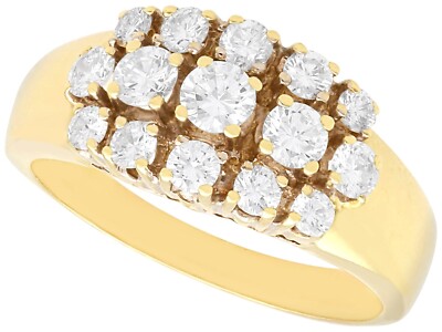 gold diamond dress ring Victorian 18k Gold Sapphire & Diamond Dress Ring
