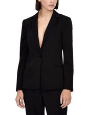 Armani Exchange Black Blazer Ax Women’s Size 8 New Without Tags
