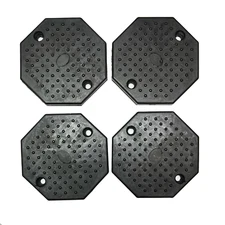 4x Octagon Heavy Duty Rubber Arm Pads Car Lift Accessories For Two Post Lift