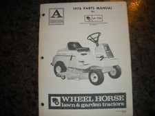wheel horse tractor rare PARTS manual,IPL 803610R1 1976 WHEELHORSE