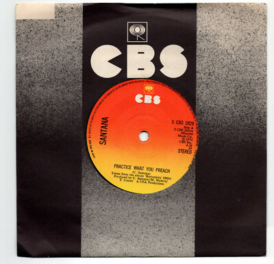 (T753) Santana, Practice What You Preach - 1974 - 7 inch vinyl