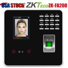 ZKTeco FA200 Attendance Access Control Face  Fingerprint Reader Time TCP/IP US