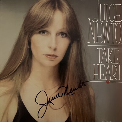 リシュリュー　サイン Juice Newton Autograph Signed #1 LP Album Record Take Heart JSA