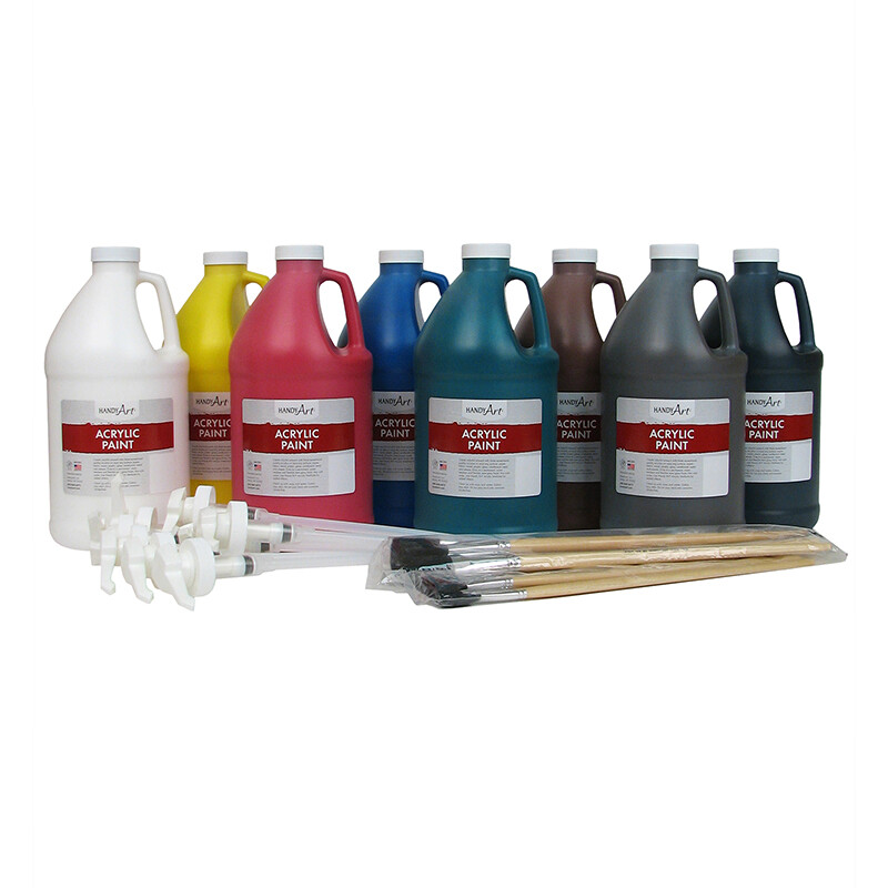 Waffle Sweater Handy Art 8 Color Acrylic Paint Set - 8 Oz Bottles ...