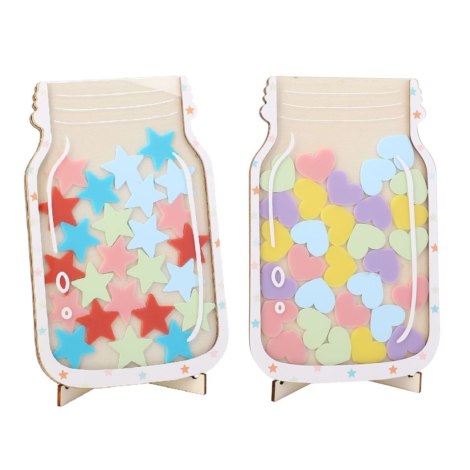 HG Reward Jar For Kids Solid Wood Positive Behavior Incentive