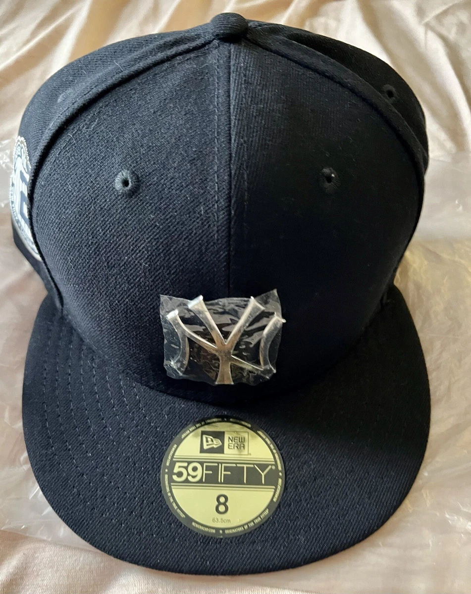 New York Yankees Derek Jeter Patch Script Logo 59FIFTY Fitted Hat 7 7/8