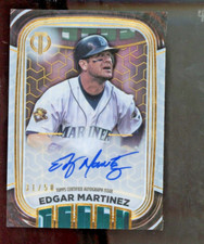 2022 Topps Tribute Edgar Martinez Auto 31/50 Iconic Mariners Legend Blue Ink