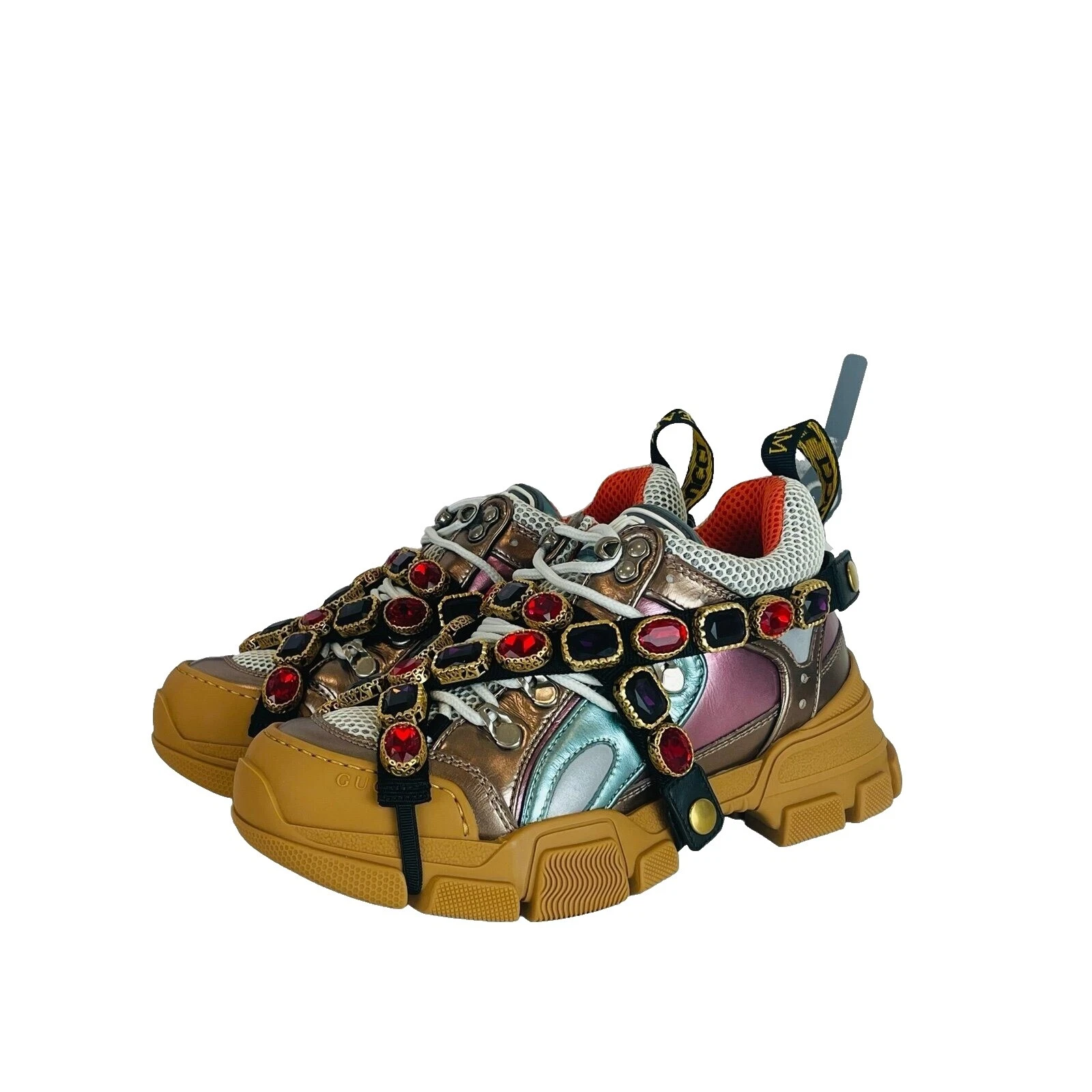 Zapatos deportivos de cuero multicolor Gucci para Mujeres
