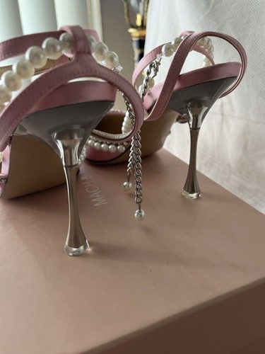 Mach & Mach— New-Sophie pink satin high heels Women’s shoes - Picture 6 of 12